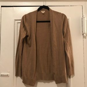 CLOSET CLOSING-J.Crew factory light brown cardigan